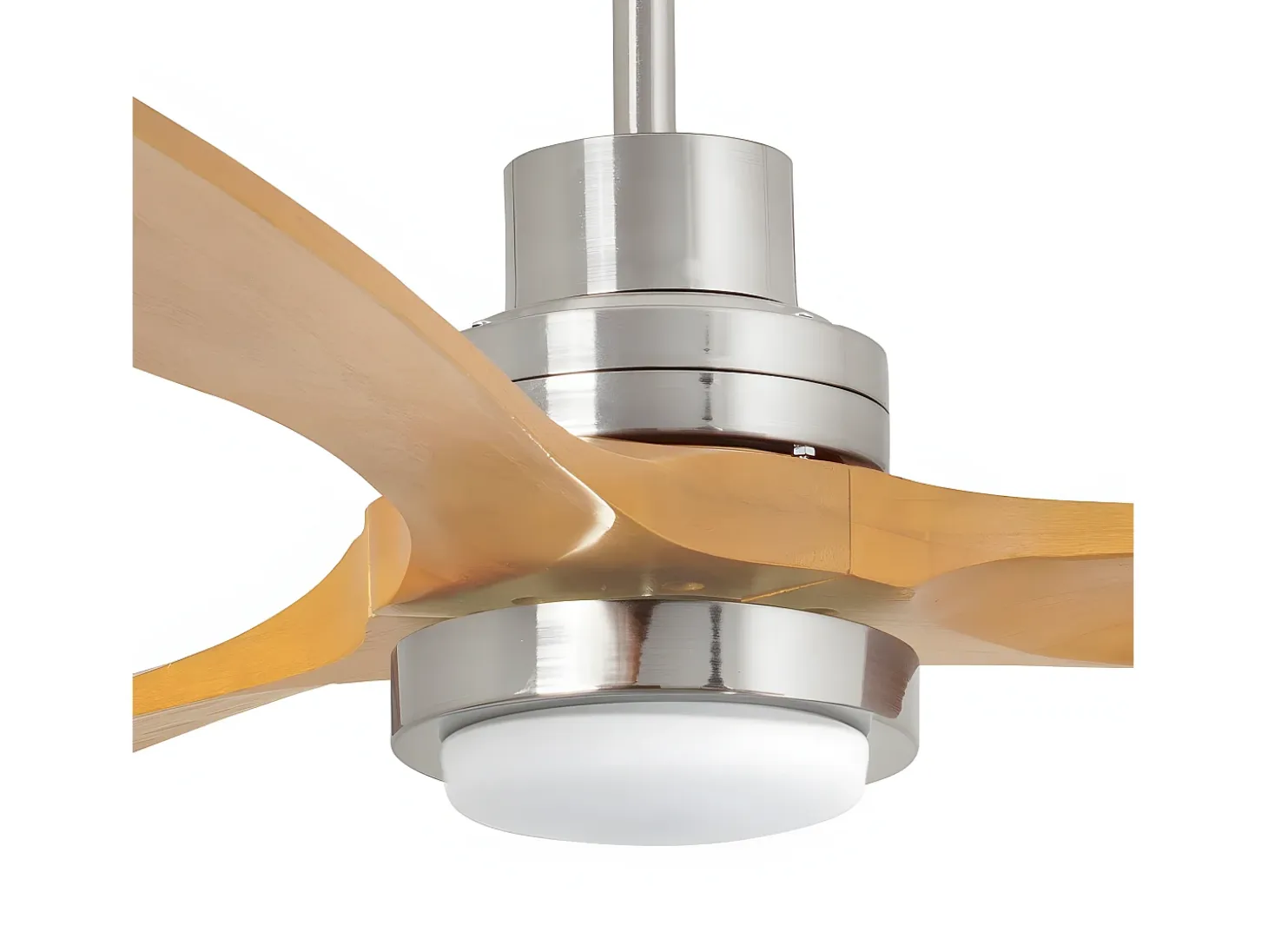 Ventilador Dc Lantau L Led Níquel Pino Control Remoto Funcion Inversa Faro