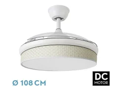 Ventilador Dc Moda Blanco Mando Distancia Funcion Inversa