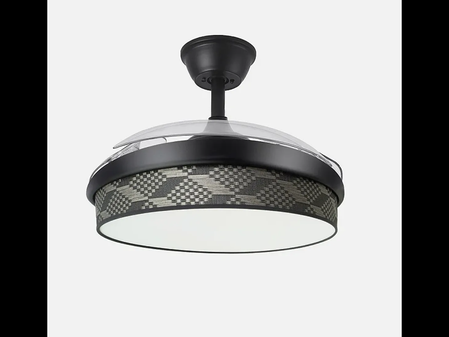 Ventilador Dc Moda Negro Gris Mando Distancia Funcion Inversa