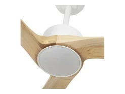 Ventilador Dc Orinoco Blanco Led Dimable Control Remoto