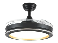Ventilador Dc Picolo Negro Led Con Mando A Distancia Y Cct