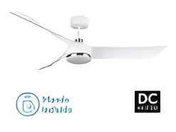 Ventilador Dc Tempel Blanco Led Cct Regulable Con Inverter