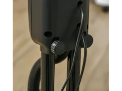 Ventilador de pedestal con nebulizador de 2,8 L, 3 modos, oscilación, temporizador y ángulo ajustable, negro (44,5 x 44,5 x 120 cm)