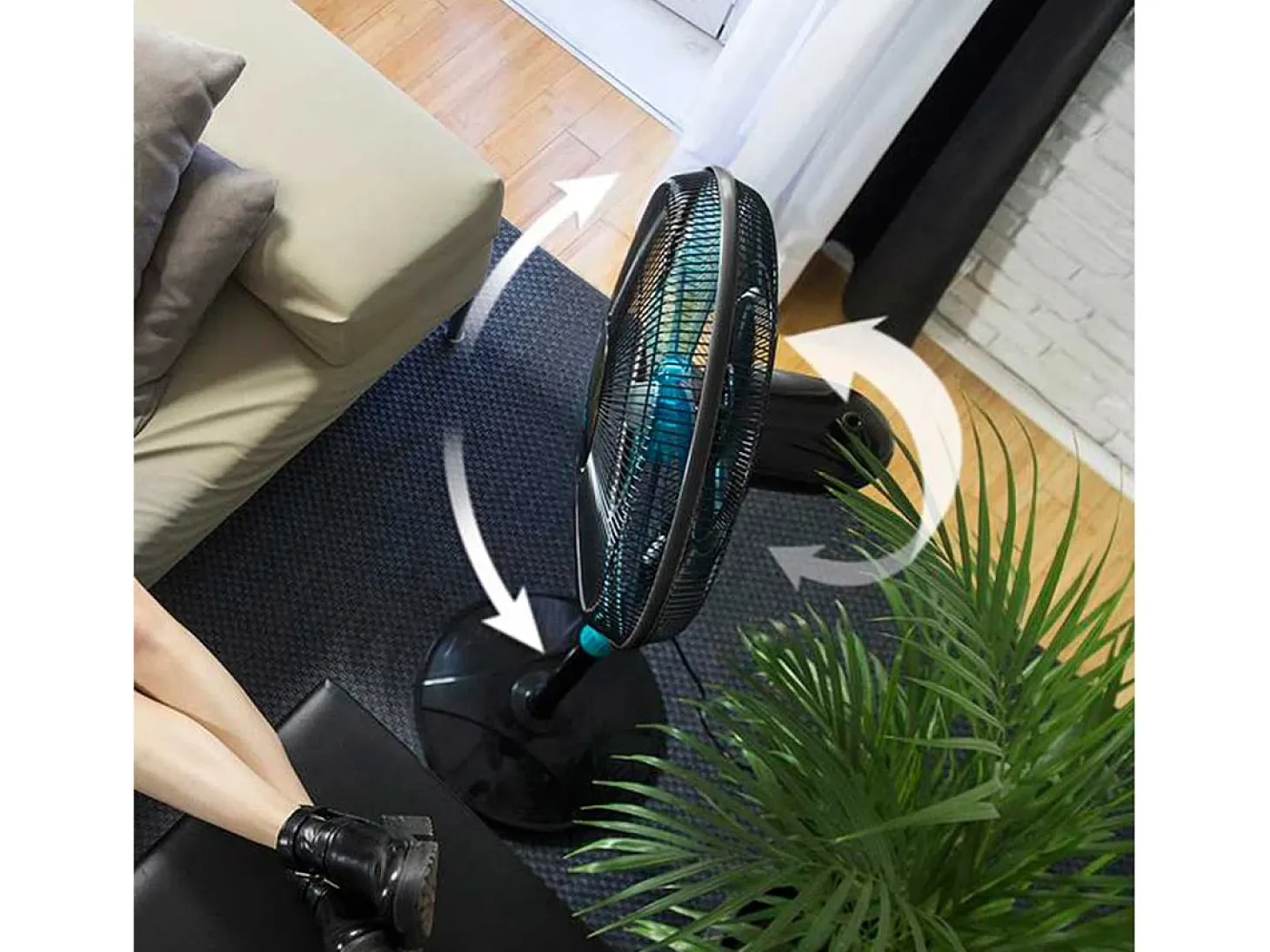 Ventilador de pie Cecotec EnergySilence 510 40W 5 aspas negro 110-130 cm