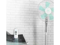 Ventilador de pie Cecotec EnergySilence 530 Power Connected 50W 5 aspas blanco 110-130 cm