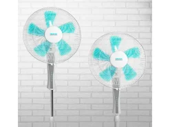 Ventilador de pie Cecotec EnergySilence 530 Power Connected 50W 5 aspas blanco 110-130 cm