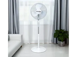 Ventilador de Pie Ø40cm 40W 3 Velocidades Neos Comfort Blanco con Mando Raydan Home