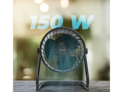 Ventilador de suelo industrial Cecotec ProIndustry FlowCannon 150W 3 velocidades 3 aspas negro