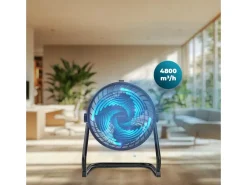 Ventilador de suelo industrial Cecotec ProIndustry FlowCannon 150W 3 velocidades 3 aspas negro