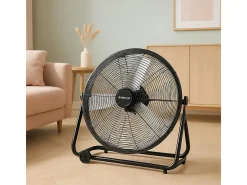 Ventilador de Suelo Industrial Hurricane 140W Ø60cm Negro Bastilipo