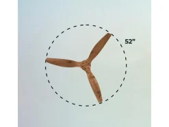 Ventilador de techo Cecotec EnergySilence Aero 5270 40W blanco/madera Ø132 cm