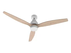 Ventilador de techo Cecotec EnergySilence Aero 5300 White&Wood Design 30W 3 aspas mando a distancia blanco/madera