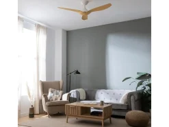 Ventilador de techo Cecotec EnergySilence Aero 5200 35W 3 aspas con mando a distancia blanco Ø132 cm