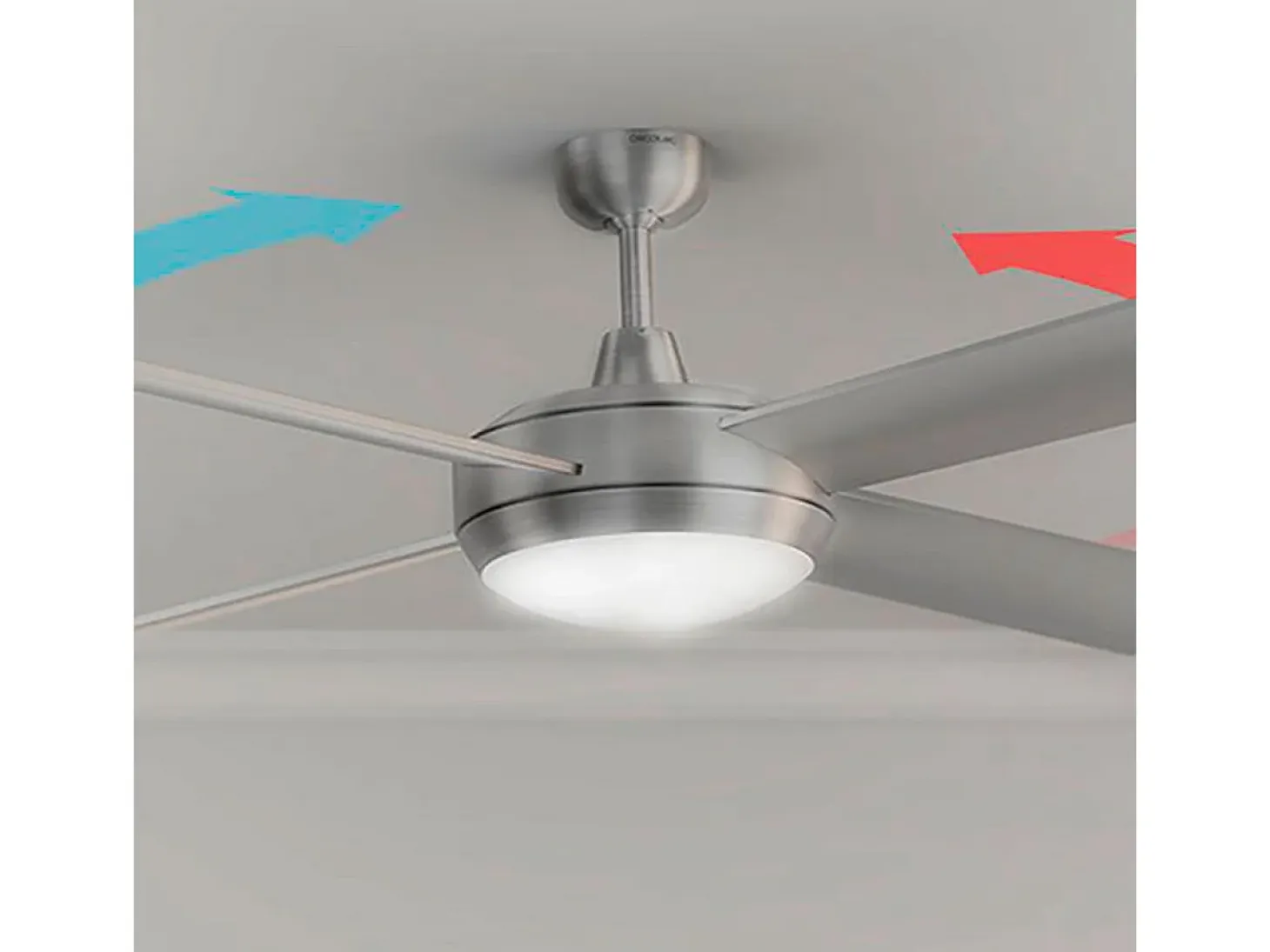 Ventilador de techo Cecotec EnergySilence Aero 570 60W 4 aspas mando a distancia gris