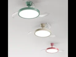 Ventilador de techo con luz Perenz 7196 R CT Verde - Ø 106 cm, 3 aspas, 6 velocidades, motor DC de 40 W, silencioso