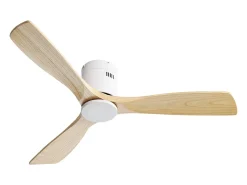 Ventilador de techo de 52 pulgadas - Ventilador de techo de 3 aspas con control remoto - 6 velocidades - para sala de estar y dormitorio