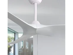 Ventilador de techo de 52 pulgadas - Ventilador de techo con 3 aspas de ABS y control remoto de 6 velocidades - para sala de estar