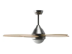 Ventilador de techo Evvo V416 55W 5 aspas 3 velocidades natural Ø106 cm