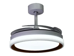 Ventilador de techo Kigali Mini Bel Air 48W 4 aspas retráctiles blanco/negro Ø91 cm
