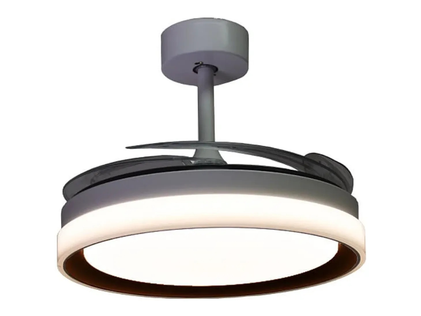 Ventilador de techo Kigali Mini Bel Air 48W 4 aspas retráctiles blanco/negro Ø91 cm