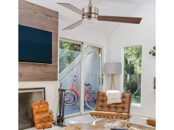 Ventilador de techo Kilim Shakespear 18W 3 aspas retráctiles madera Ø107 cm