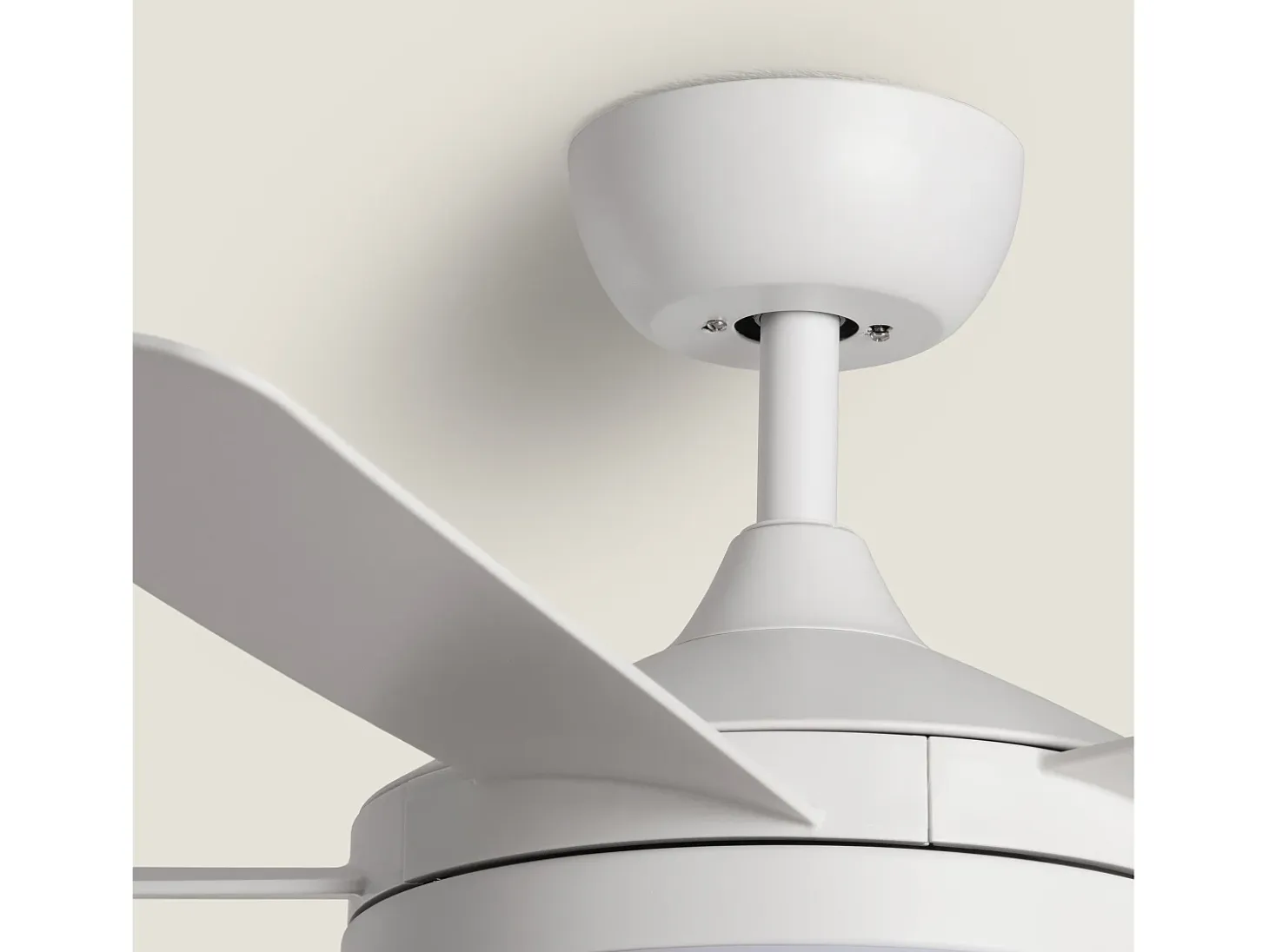 Ventilador de Techo Silencioso Patroclo Blanco 106cm Motor DC Blanco CCT Con Luz Mando a Distancia Wifi: False