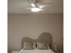 Ventilador de Techo Silencioso Patroclo Blanco 132cm Motor DC Blanco Con Luz Mando a Distancia Wifi: False