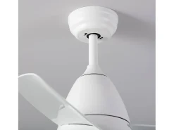 Ventilador de Techo Silencioso Industrial Blanco 91cm Motor DC Blanco CCT Con Luz Mando RF Wifi: False