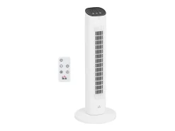 Ventilador de torre Homcom 50W con mando a distancia 3 velocidades blanco 78 cm