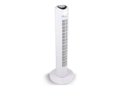 Ventilador de torre Lifetime Air 45W 3 velocidades oscilante con temporizador blanco Ø26,5x81 cm