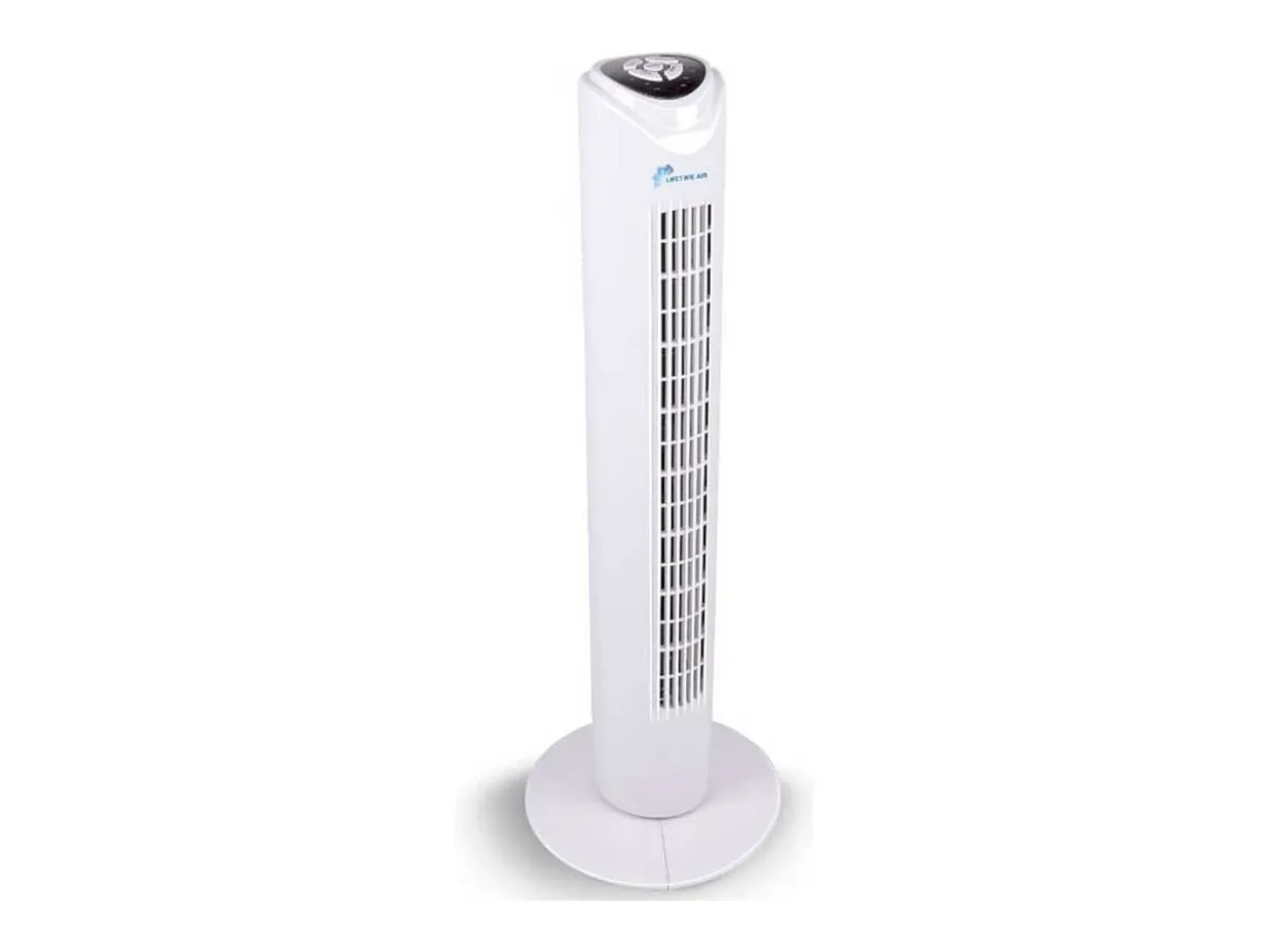 Ventilador de torre Lifetime Air 45W 3 velocidades oscilante con temporizador blanco Ø26,5x81 cm