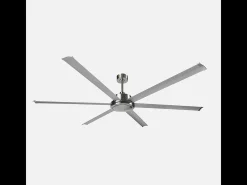 Ventilador Extragrande Dc Sanson L Niquel Sin Luz Con Mando A Distancia