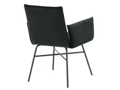 Venture Home Silla de comedor Pippi terciopelo negro