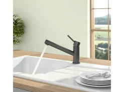 VILLEROY ET BOCH Como grifo de cocina antracita