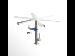 VILLEROY ET BOCH Grifo de cocina Finera antracita