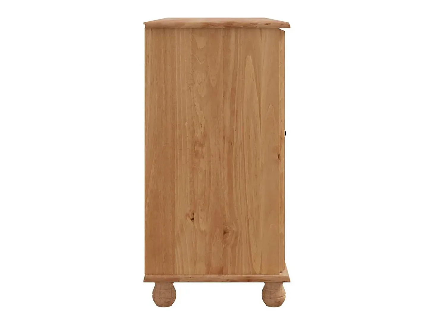 Vitrina ASKIM Marrón 133.5 x 40 x 79 cm Madera maciza de pino