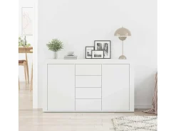 Vitrina con cajón 120 x 36 x 69 cm Madera contrachapada