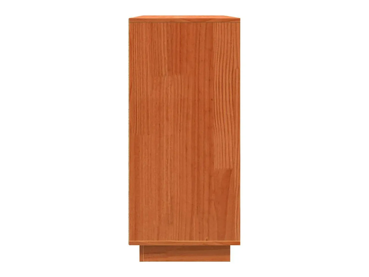Vitrina con cajón Marrón 111 x 34 x 75 cm Madera maciza de Pino