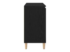 Vitrina con cajón Negro 101 x 35 x 60 cm Madera contrachapada