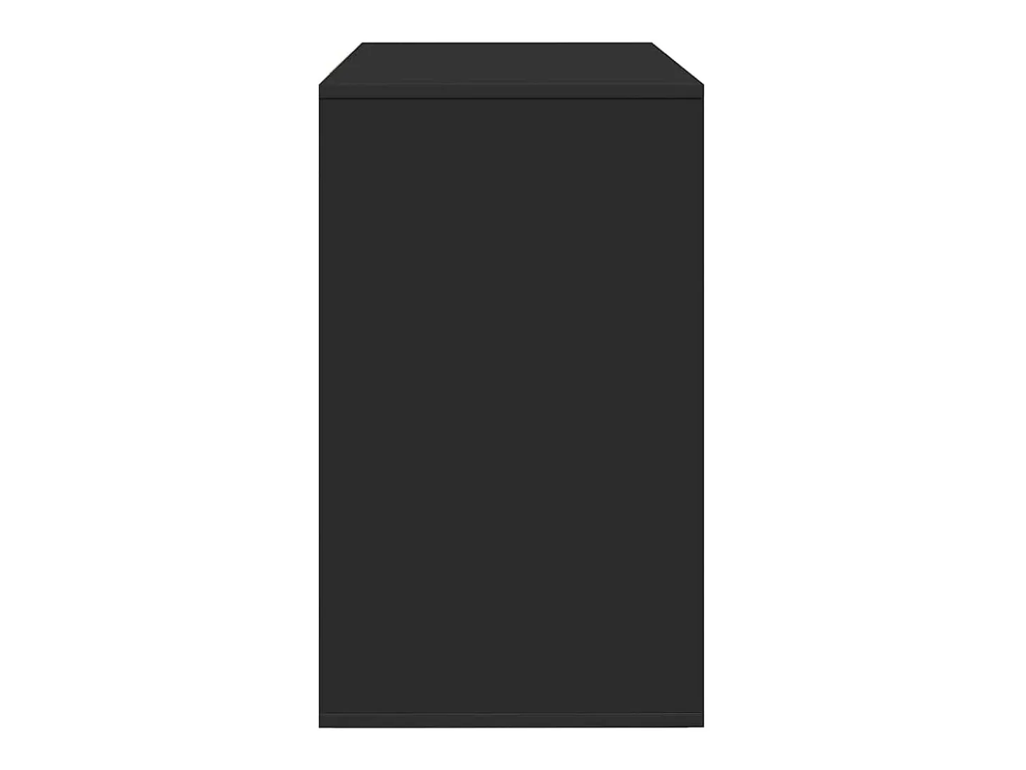 Vitrina con cajón Negro 120 x 41 x 75 cm Madera contrachapada