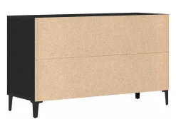 Vitrina con cajón Negro 100 x 36 x 60 cm Madera contrachapada
