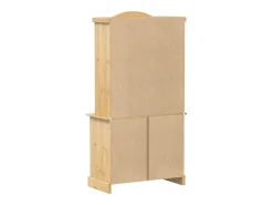 Vitrina de cristal Corona 100x48,5x179 cm madera maciza de pino