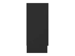 Vitrina de madera contrachapada negro 120x30,5x70 cm