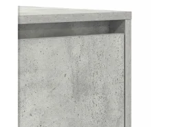 Vitrina Gris hormigón 120 x 41 x 75 cm Madera contrachapada
