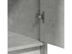 Vitrina Gris hormigón 40 x 40.5 x 75 cm Madera contrachapada