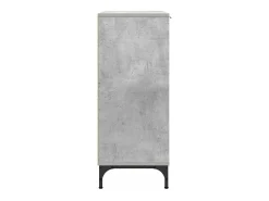 Vitrina Gris hormigón 69.5 x 33 x 82 cm Madera contrachapada