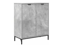 Vitrina Gris hormigón 69.5 x 33 x 82 cm Madera contrachapada