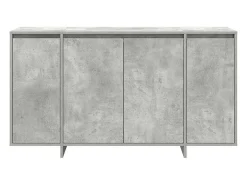 Vitrina Gris hormigón 135 x 41 x 69 cm Madera contrachapada