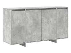 Vitrina Gris hormigón 135 x 41 x 69 cm Madera contrachapada