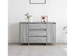 Vitrina Gris sonoma 120 x 41 x 75 cm Madera contrachapada